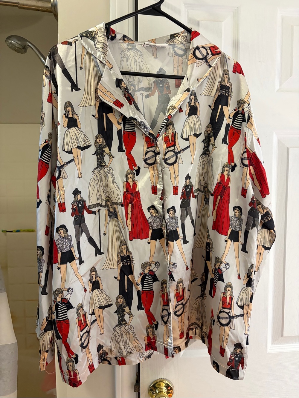 Taylor Swift Red Eras Pajama Set Medium
